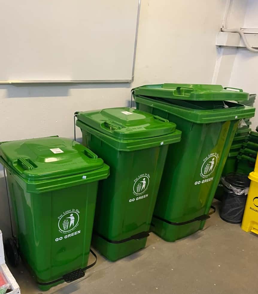 Concept Trash Bins with Wheels and Pedal Kenya