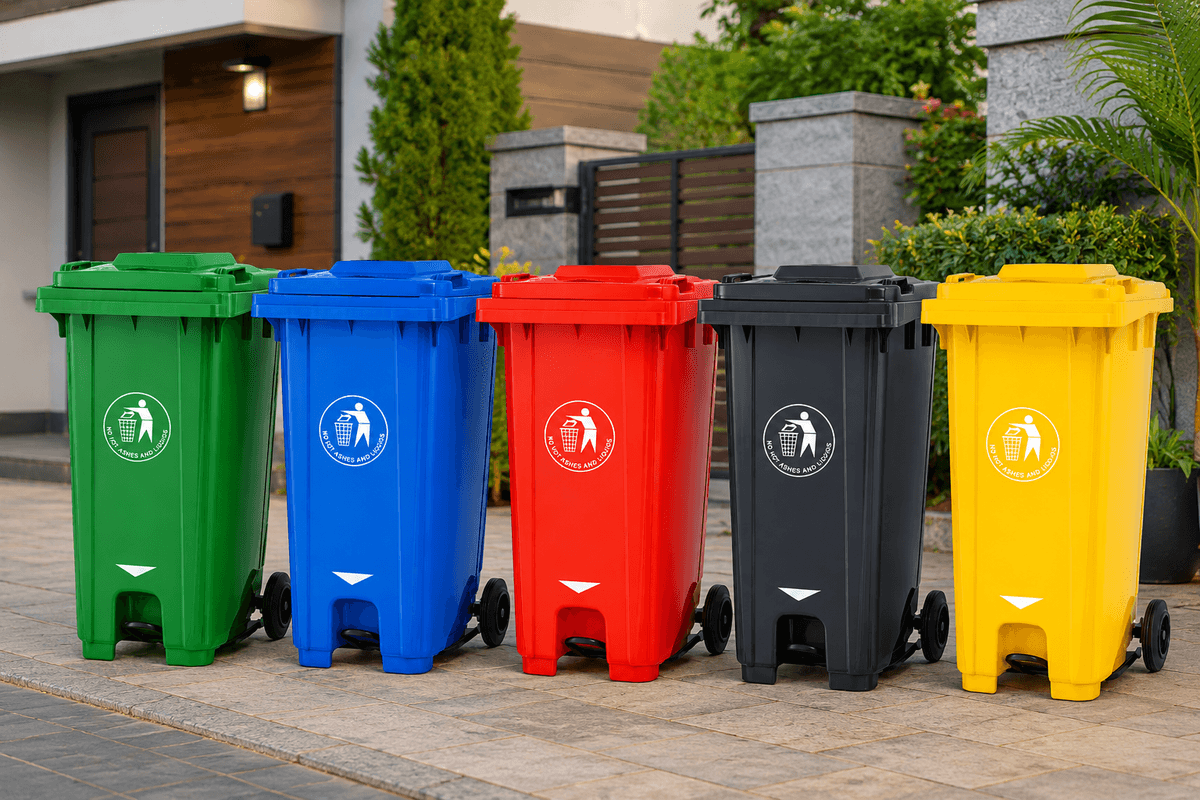 240L Wheeled Color Coded Bins Kenya