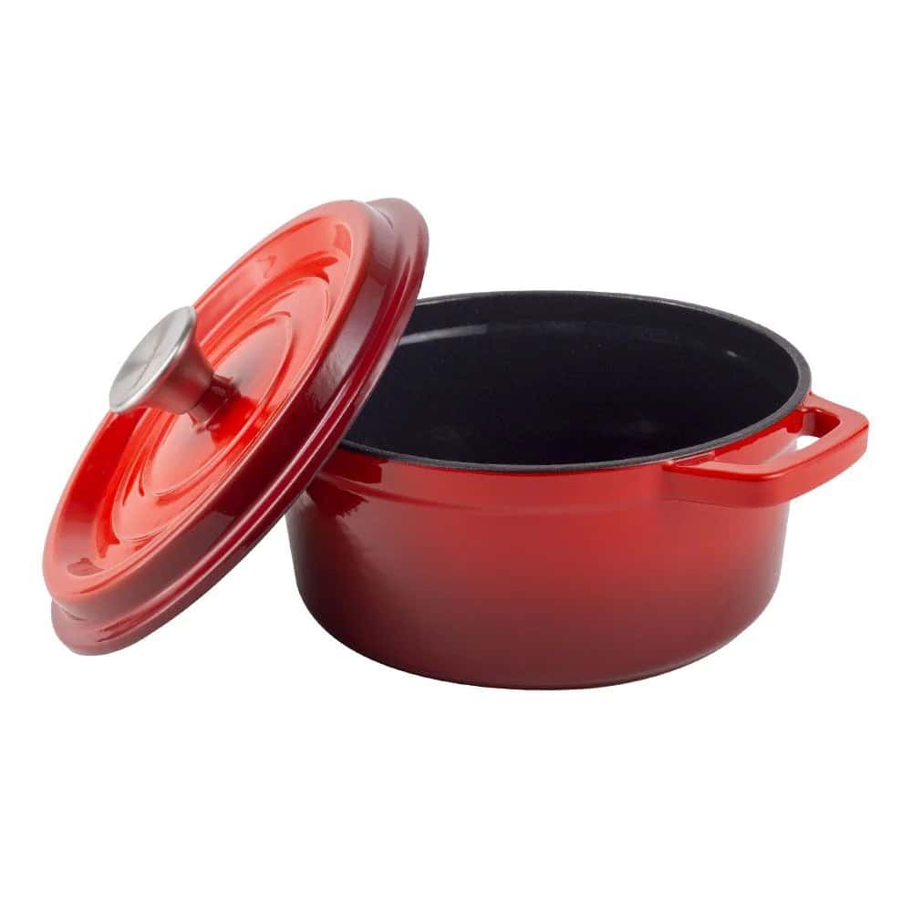 Red Enamelled Cast Iron Dutch Oven - 20cm/24cm/26cm Kenya