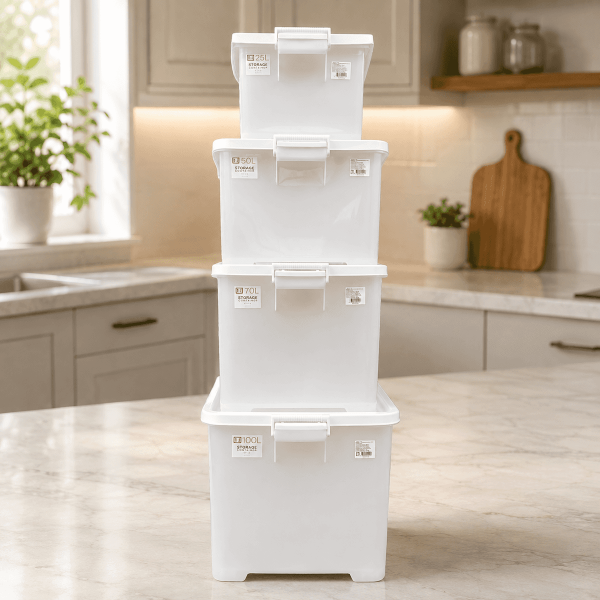 Heavy-Duty Storage Container Set (25L, 50L, 70L & 100L) Kenya