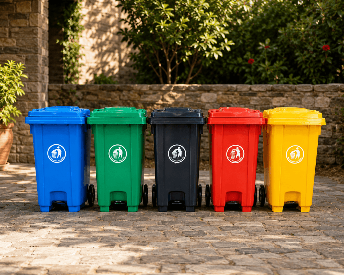 100L Wheeld Color Coded Bins Kenya