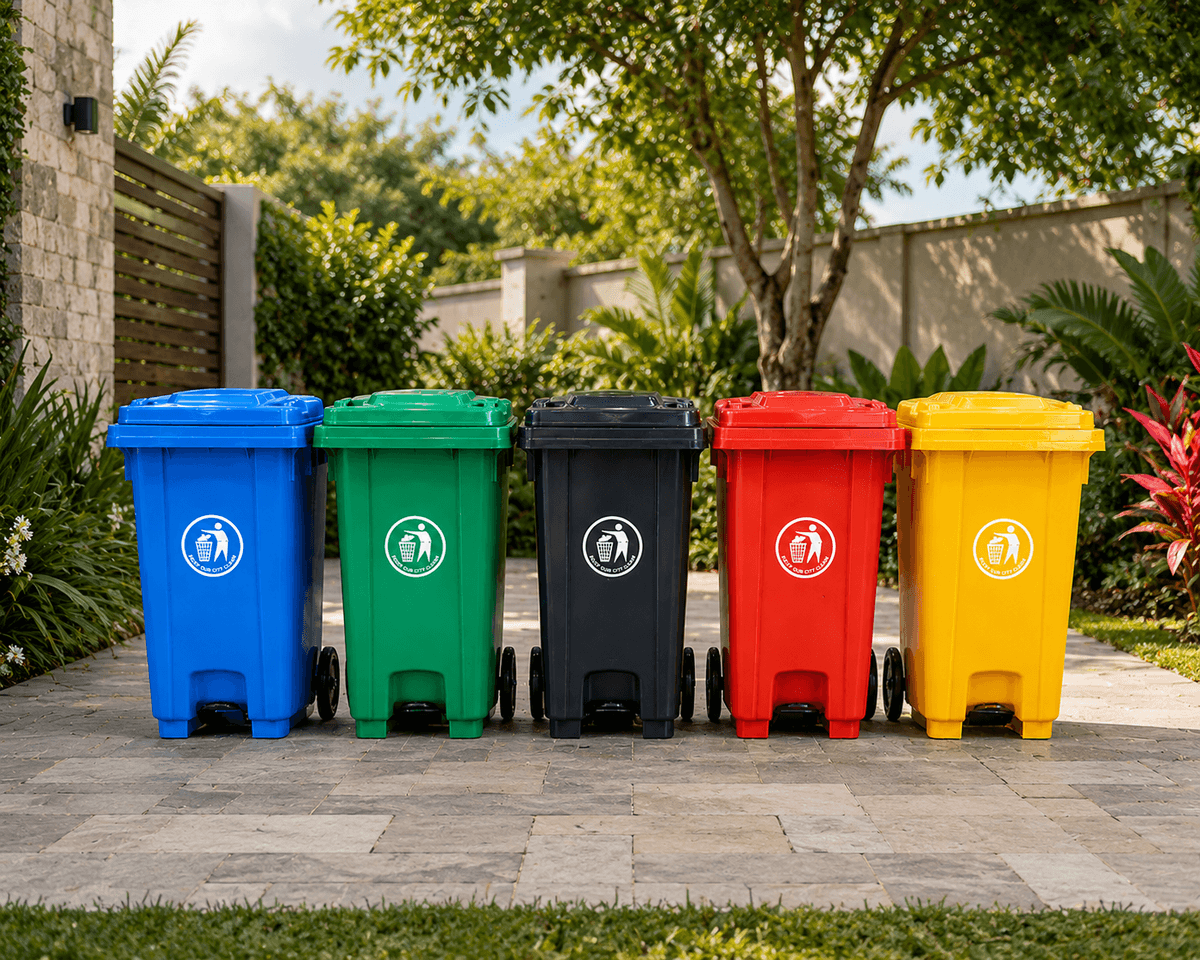 120L Wheeled Color Coded Bins Kenya