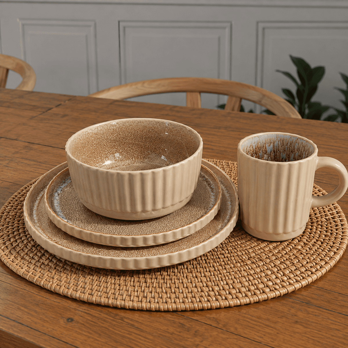 TERRA ELEGANCE - 16 Piece Ceramic Dinner Set Kenya