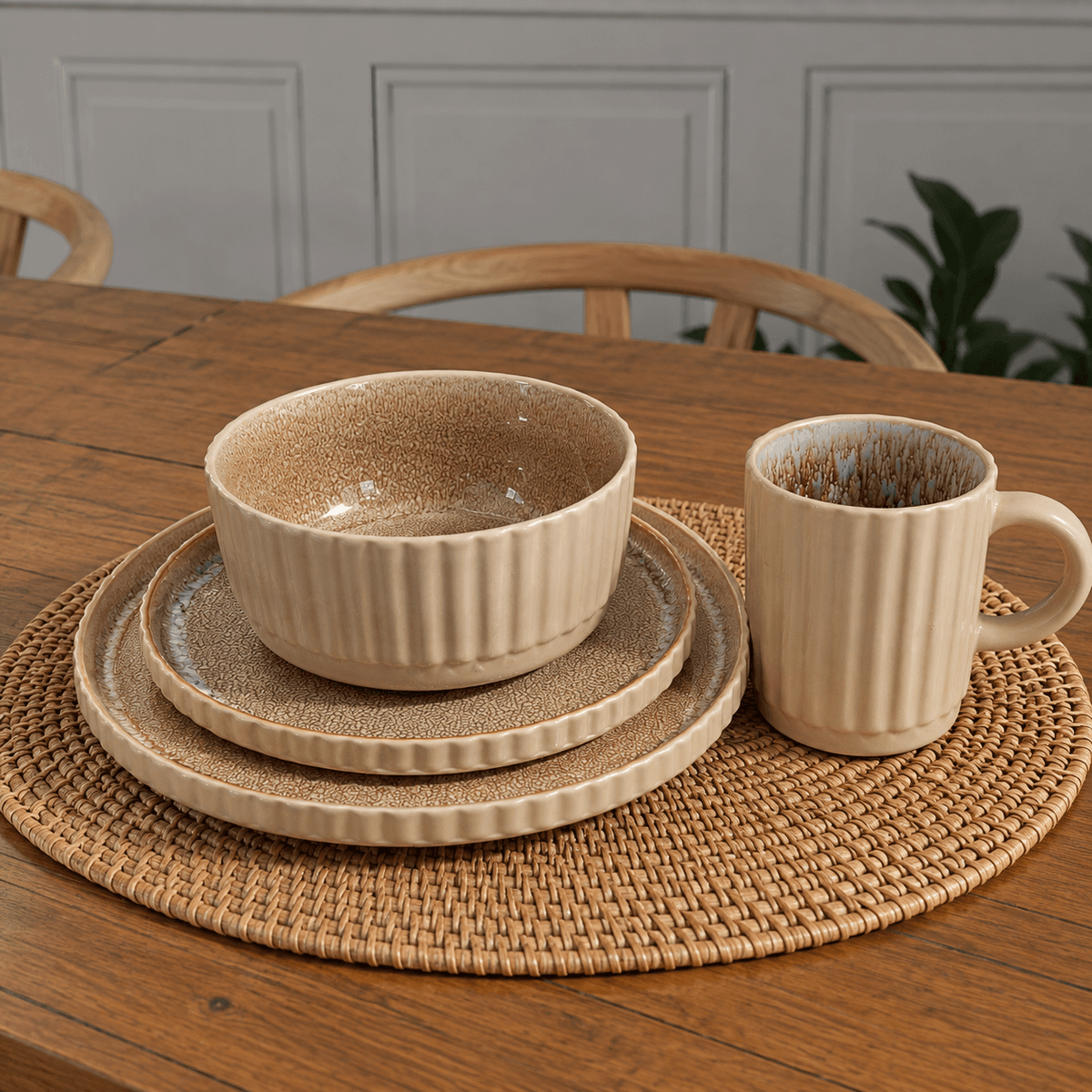 TERRA ELEGANCE - 16 Piece Ceramic Dinner Set Kenya