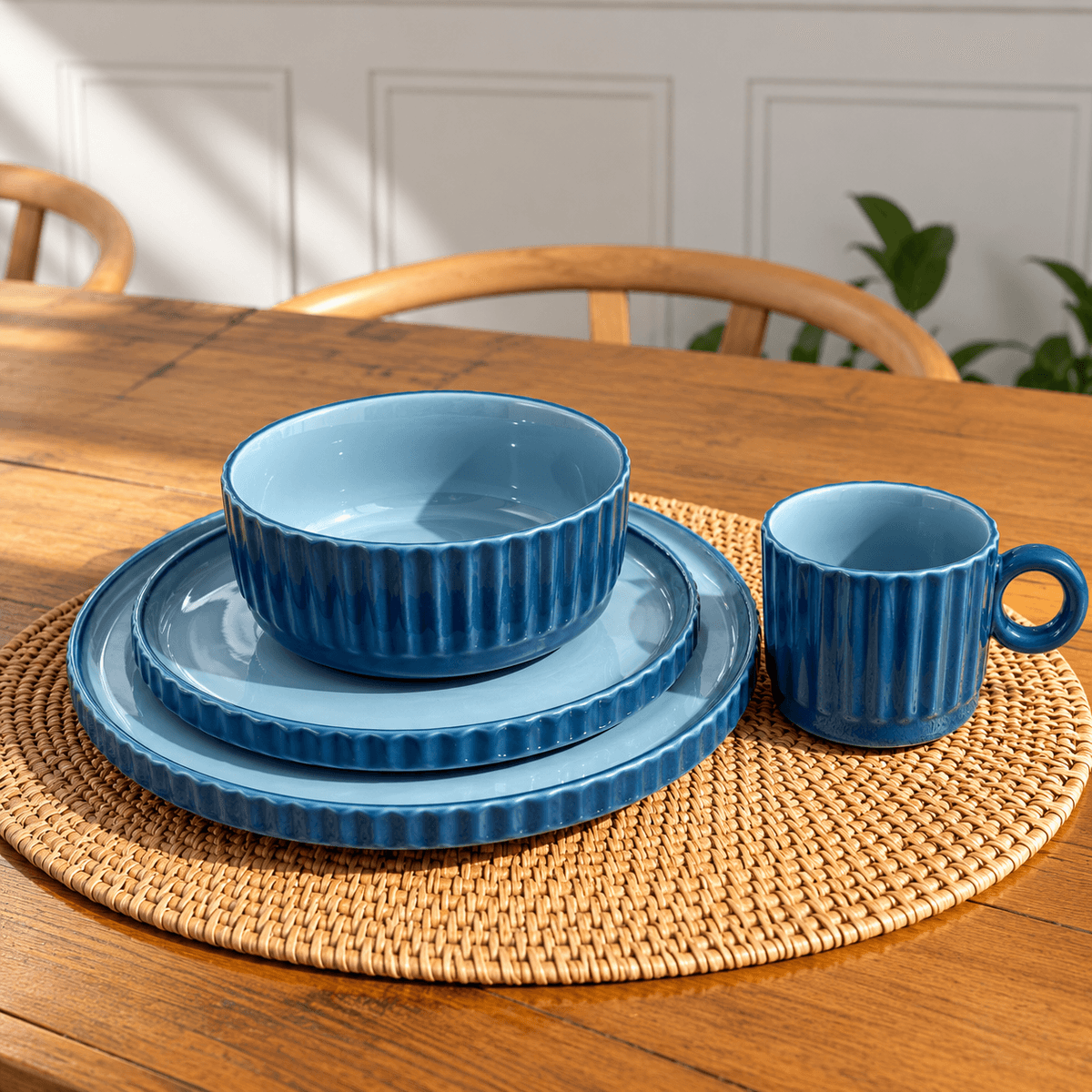 AZURE ROYALE - 16 Piece Ceramic Dinner Set Kenya
