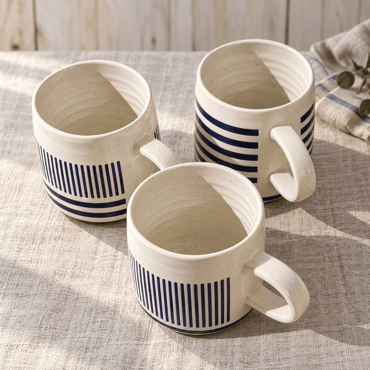 3pc Navy Haven Mugs 500ml Kenya