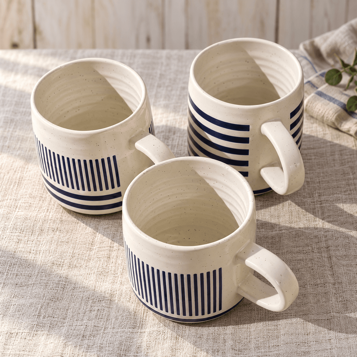 3pc Navy Haven Mugs 500ml Kenya