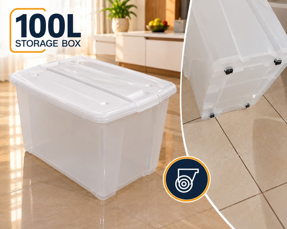114L Storage Box With Wheels Kenya